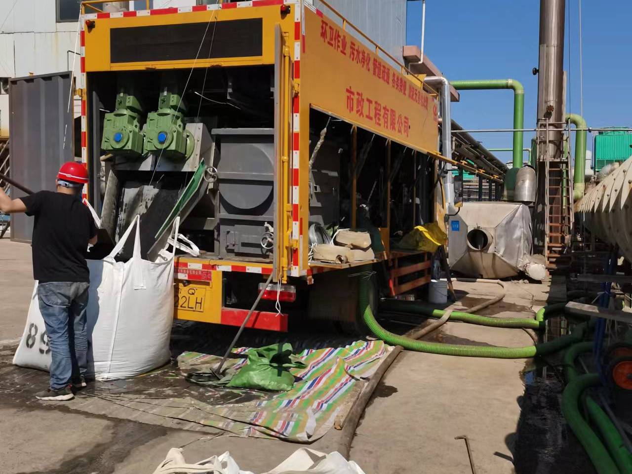 巫溪淤泥压干处理